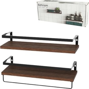 Fali polcok VIREON barna, 2 darabos szett