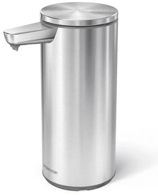 Matt ezüstszínű automata acél szappanadagoló 266 ml – simplehuman