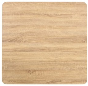 Világosbarna MDF bisztróasztal 80 x 80 cm