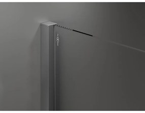 Mexen Velar, tolóajtós zuhanykabin 130 x 85 cm, 8 mm-es matt üveg, polírozott grafit, 871-130-085-31-95
