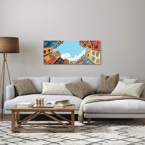 Kép - Házak között (120x50 cm)
