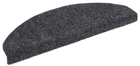 5 db sötétszürke tűlyukasztott öntapadó lépcsőszőnyeg 65x21x4cm