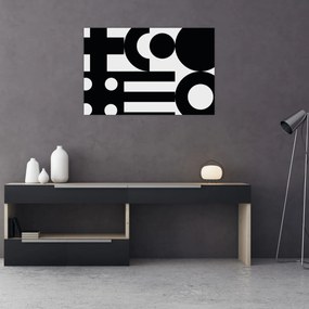 Kép - Geometriai absztrakció N⁰3 (90x60 cm)