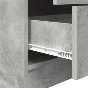 tárolós íróasztal beton szürke feltárt fa
