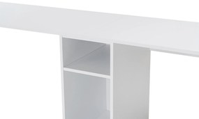Íróasztal Twin Study Desk - Fehér, Arany