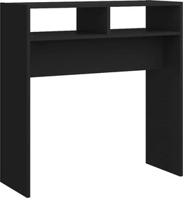 vidaXL fekete szerelt fa tálalóasztal 78 x 30 x 80 cm