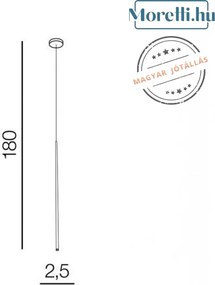 AZZARDO 3157 LOUISELED Hengeres Függesztett Lámpa LED IP20