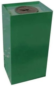 Unobox fém szemetes kosár szelektív hulladékhoz, 100 l térfogat, zöld