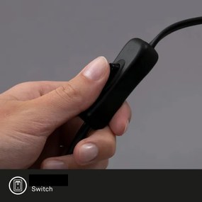 Briloner 7406-015 - Asztali lámpa TALE 1xE27/25W/230V fekete