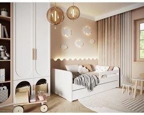 Fehér gyerekágy matraccal-ágyráccsal 80x160 cm Duuli – ELTAP