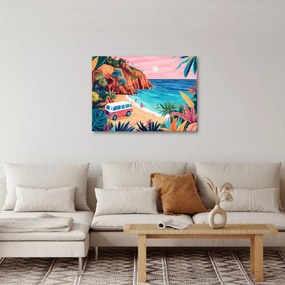 Kép - Lakóautó az óceánnál (70x50 cm)