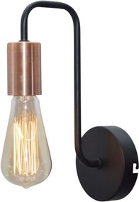 Candellux Herpe oldalfali lámpa 1x60 W fekete 21-66855
