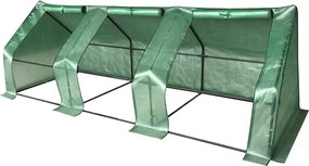 Kerti fóliás zöldségeskertek 295 x 95 x 95 cm