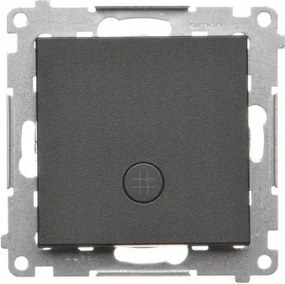 Simon 55 Kapcsoló Egykapcsolós Keresztkapcsoló Led háttérvilágítás Fekete matt