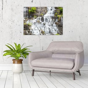 Üveg kép - Vízesés (70x50 cm)