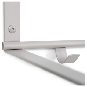 Szürke-bézs fém fali fogas polccal Rex – Spinder Design