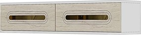 Rany 120 - White, Travertine, Gold