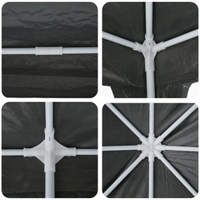 Parti Pavilon Antracit 8x4 m PE