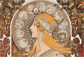 Fotótapéta Flizelin Hálószoba fal Zodiákus elegancia 152x104