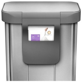 Acél pedálos szemetes 55 l - simplehuman