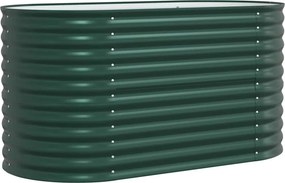 vidaXL Emelt Ágy Zöld 160 x 80 x 81 cm Acél