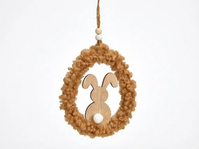 Függő fa tojás BUNNYA - több színben Termék színe: Barna