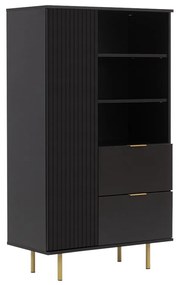 Regál Newelon R1D2SZ NW04 (fekete + arany) . 1104872