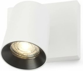 Rendl Kenny I felületre szerelhető lámpatest fehér/fekete, GU10, 35W, négyzet alakú