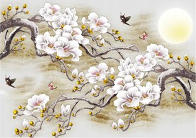 Fotótapéta virág virágok levelek fotótapéta 208 x