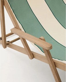 Zöld tömörfa kerti napozóágy Vilara – Kave Home