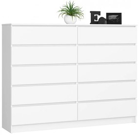 Komód - Akord Furniture K160-10 - fehér