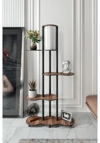 Állólámpa polcokkal NOTO 1xE27/40W/230V barna/fekete