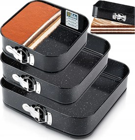 3x Gránit tortaforma kihúzható tortaforma 20 24 28