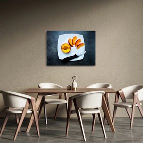 Őszibarack képe (üvegen) (70x50 cm)