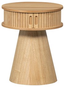 Natúr színű éjjeliszekrény borovi fenyő dekorral Karri – WOOOD