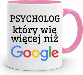 Pszichológus Pszichiáter Terapeuta Bögre Rózsaszín, fényképes nyomtatással