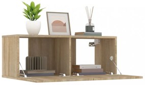 2 db sonoma tölgy szerelt fa TV-szekrény 80x30x30 cm
