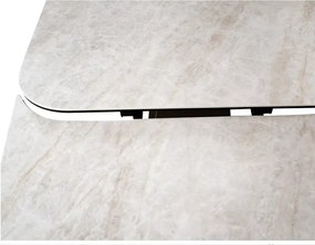 Infinity bővíthető étkezőasztal kerámia bézs/réz 160-240 cm