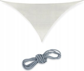 Napellenző háromszög alakú HDPE-vel fehér színben 3 x 3 x 4,25 m