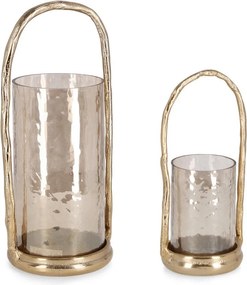 Fém gyertyatartó készlet teamécseshez 2 db-os Sagar – Bizzotto