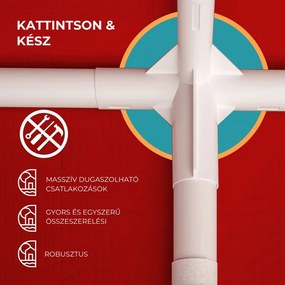 NEAPOL rendezvénysátor, 3x6m, piros Jurhan