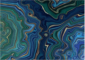Kép - zöld-kék márvány (70x50 cm)