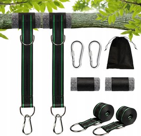 Függőágy Hevederek Hinta Rögzítő Szett Zsinórok Hevederek Karabinerek