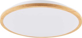 Mennyezeti Lámpa Led Plafon Lámpatest Panel 24W 2600lm 4000K 40cm Fehér Fa