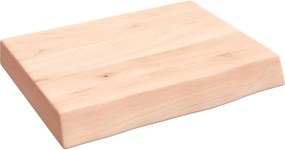 vidaXL kezeletlen tömör tölgyfa fali polc 40x30x(2-6) cm