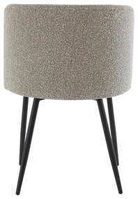 Szürke kárpitozott étkezőfotel Elyna – Light &amp; Living