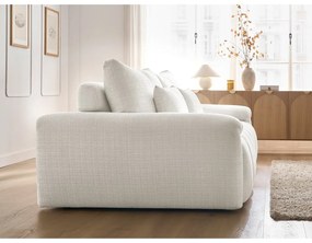 Fehér zsenília kanapé 264 cm Ivane – Bobochic Paris