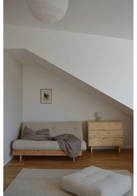 Natúr színű kinyitható kanapé 160 cm Roots - Karup Design