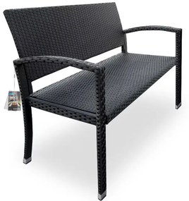 Deuba Kerti rattan pad - fekete