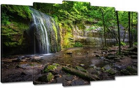 Vászonkép 100x60 Trópusi erdő vízesés